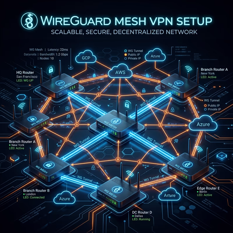 How to Set Up a WireGuard Mesh VPN (Full Guide)